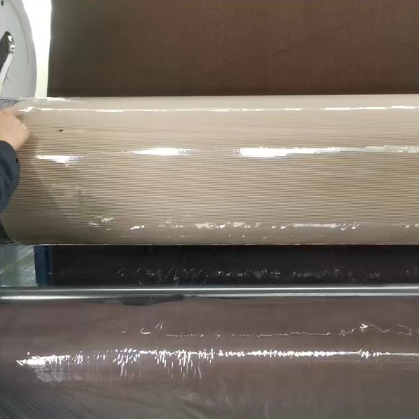 Special ultra wide self-adhesive winding film for plush fabric factories